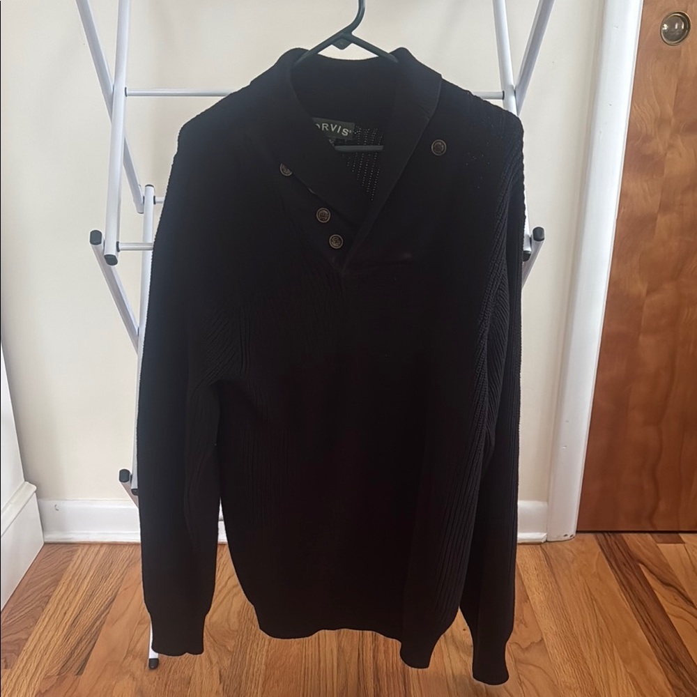 Orvis Black Classic Crewneck Sweater